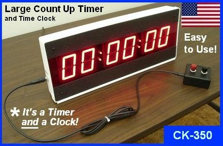 LED large count up timer