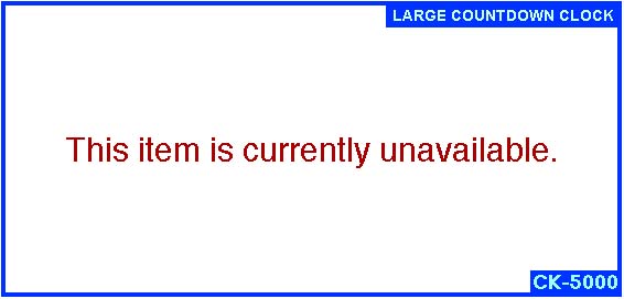 CK-5000  Large Countdown Wall Clock
