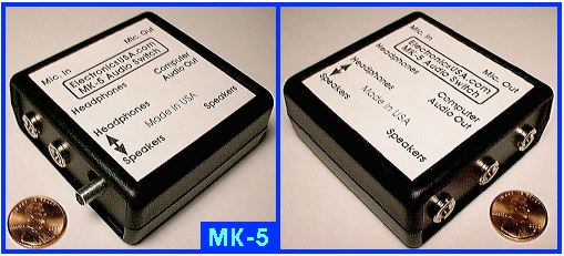 Photo of MK-5 PC headset speaker switch