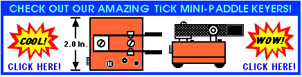 TiCK Miniature Electronic Keyers (IMAGE)  Miniature Iambic Keyer or Single Lever Keyers  Paddle Keyer combos!