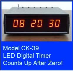 Timer that counts down then counts up from zero