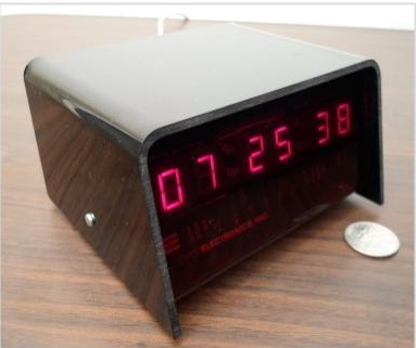 Optoelectronics vintage digital clock