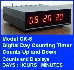CK-6 Digital Day Counting Timer counts days up or down
