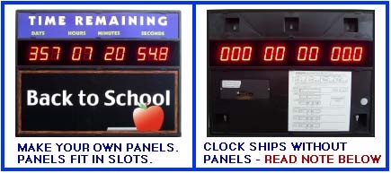 CK-5000 Countdown Wall Clock Sign Panels